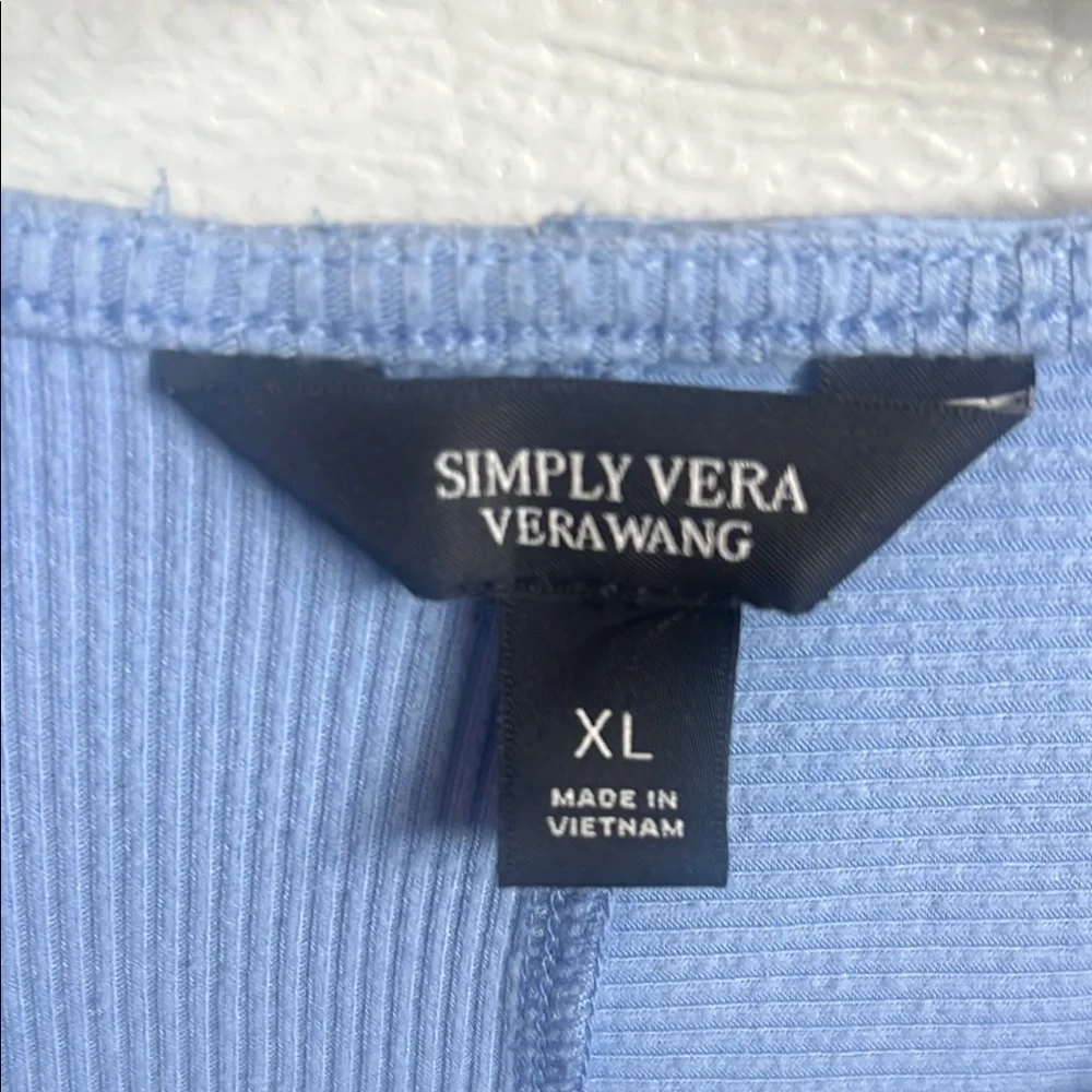 Simply Vera Vera Wang Light Blue Sweater - Picture 3 of 3